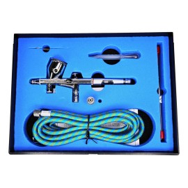 NO-NAME brand Adjustable airbrush kit double action gravity feed