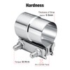 EVIL ENERGY Exhaust Clamp, Lap Joint Band Clamp Stainless Steel