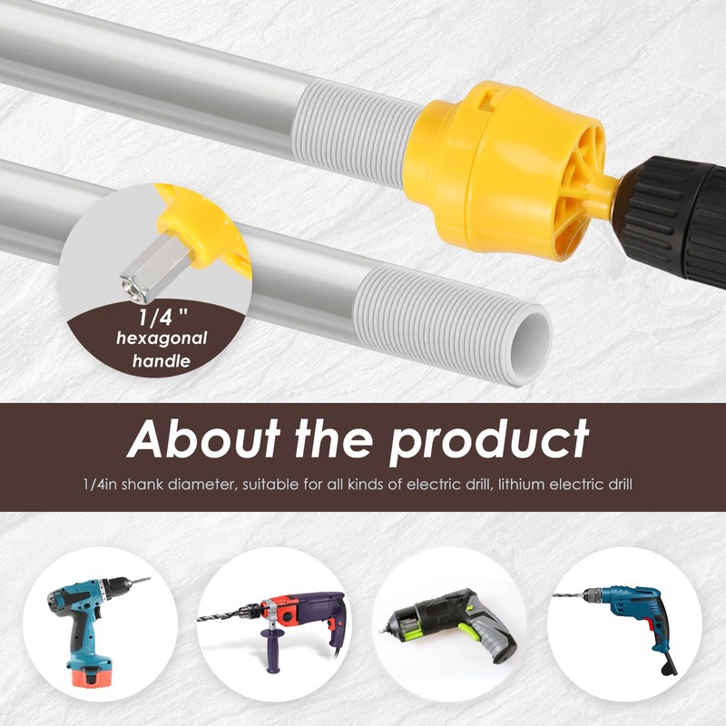 PVC Thread Maker Tool for Electric Drill, Pipe Threader Kit