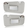 2Pcs Driver & Passenger Side Sun Visor with Light Fit