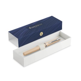 Waterman Allure Premium Fountain Pen - Light Orange Pastel with Chrome Trim - Metal Body - Fine Nib - Gift Boxed