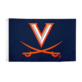Desert Cactus University of Virginia Flag Cavaliers UVA 100% Polyester Indoor Outdoor 3 feet x 5 feet Flag (Flag 1)
