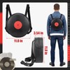 Reginary Vinyl Record Backpack Round Novelty Music Bag with Adjustable