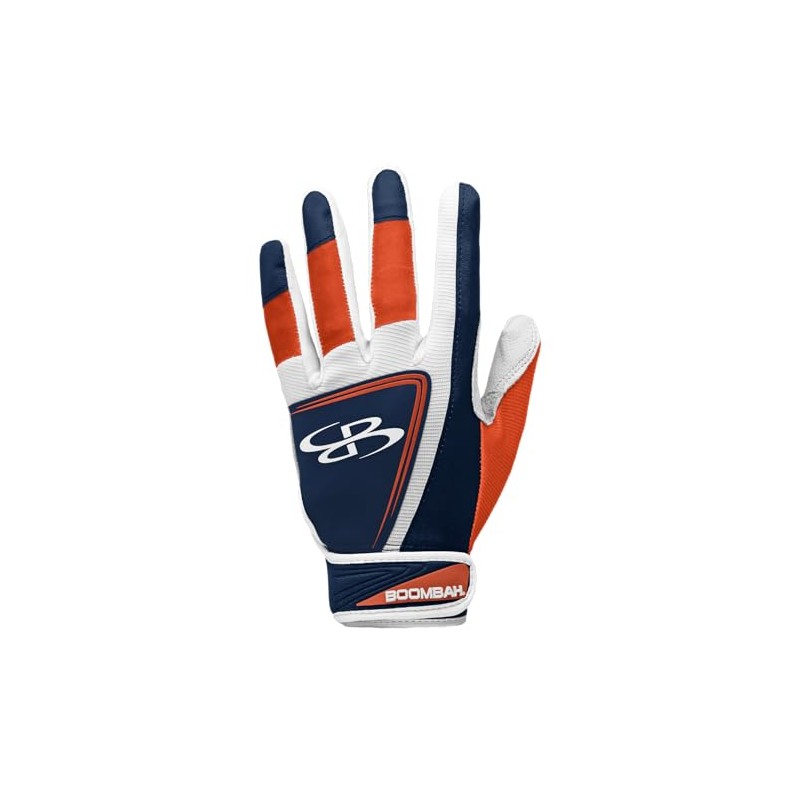 Boombah Momentum Batting Glove Navy/White/Orange - Size Small