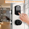 Probrico Smart Fingerprint Door Lock for Front Door,Electronic Keyless Entry