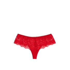 Victoria's Secret Dream Angels Lace Cheekini Panty, Underwear for Women, Red (S)