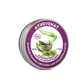 Celestial Oms Ayurvedic Massage Balm with 18 plants BIO