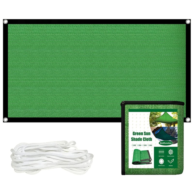 Sun Shade Outdoor Rectangle Shade Sail with 8m Rope Non-Woven