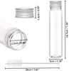 Kurtzy Clear Plastic Test Tubes with Screw Caps & Cleaning