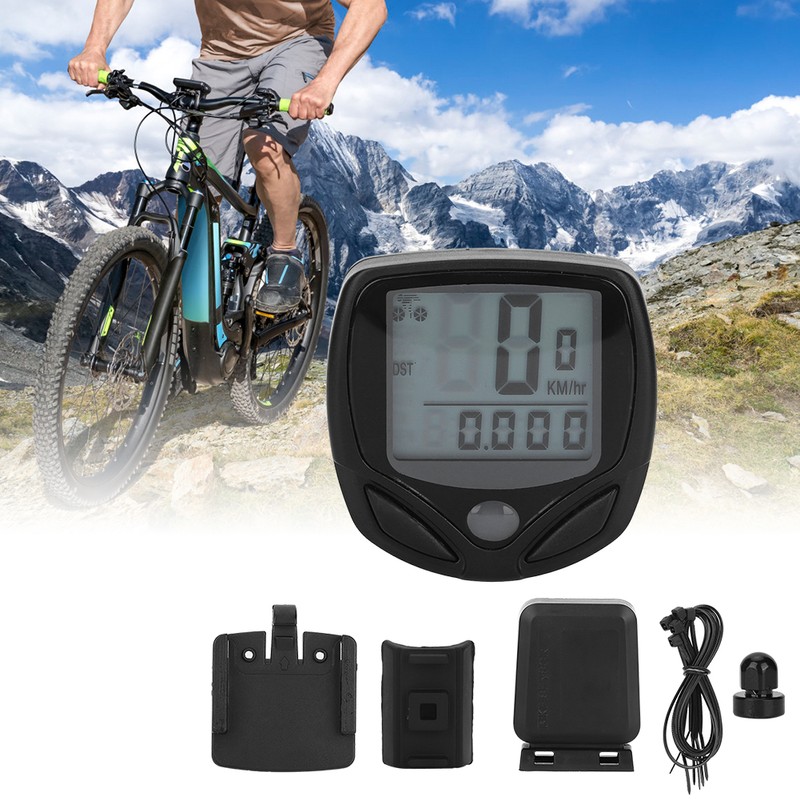 English Type LCD Digital Display Mountain Bike Bicycle Speedometer Bike