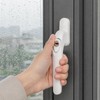 XZLUPUP 2 Pcs White UPVC Window Handles 43mm Spindle