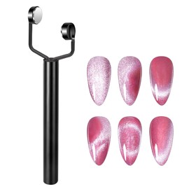 Nail Magnet Tool, Y Shape Nail Magnet Pens, Strong Force Magnet Stick 3D Magnetic Cat Eye Gel Polish Nail Art, for Salon, Studio or Home (HJ-NAT257)