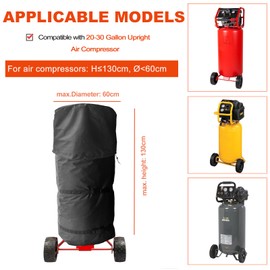 20-30 Gallon Air Compressor Cover, 600D Oxford Fabric Waterproof & Dustproof, All-Weather Protection, Two-piece Design for Upright Air Compressor