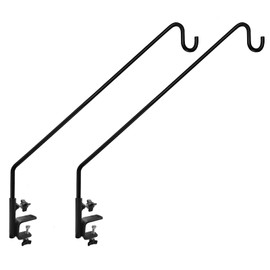 MIXXIDEA 2 Pack Heavy Duty Extensible Adjustable Deck Hooks for Hanging Bird Feeders, Plants, Suet Baskets, Wind Chimes, Lanterns