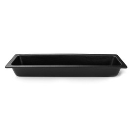 GET IH2/4DBB Bugambilia Deep Long Half Size Food Pan, 3.6 Quart, Black