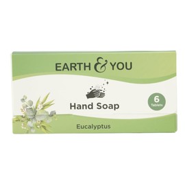 Earth & You Foaming Hand Soap Tablets (6 Pack) – Natural Hand Wash Refill for Foaming Dispensers – Cleansing & Moisturizing – Compostable & Recyclable Packaging (Eucalyptus)