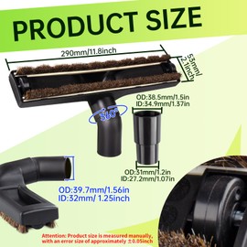 1 1/4" (32mm) For Shark Vacuum Attachments - Vacuum attachments & brushes, 12-Inch 360° Swivel With Wheels For Shark Navigator Lift Away Attachments, For Various Vacuum Cleaner Replacement