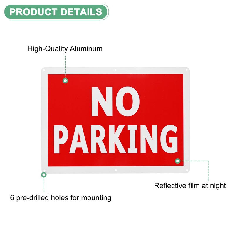 M METERXITY 1-Pack KEIN PARKEN Schild ohne P 14x10 Zoll