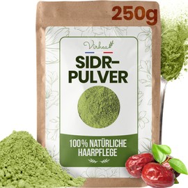 VIRHEA Sidr Powder 250g - Natural Jujuberry Powder for Hair and Face - Qasil Ayurvedic Moisturising and Volumising Agent - Hair Care and Mask for Growth and Volume