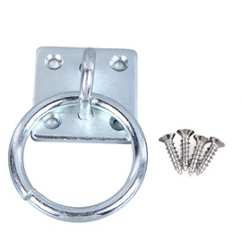 Tie Ring for Horses, Metal Block Tie Ring Replacement Hitching Rings Tie Down Horse Barn Supplies for Stable Horse Bathing