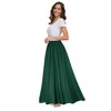 Sinono Womens Chiffon Retro Maxi Skirt Vintage Ankle-Length Skirts (Large,