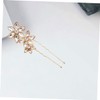 Minkissy Bride Headwear Jewelry Diamond Alloy Flower U-shaped Hairpin for