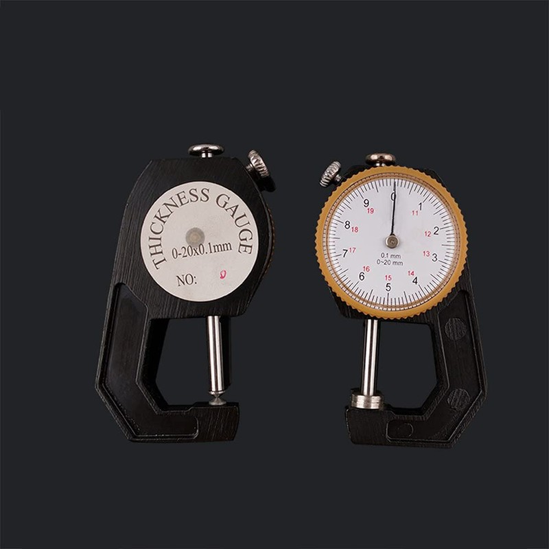 CENPEK 0-10mm Thickness Gauge, Flat Head Thickness Tester Dial for