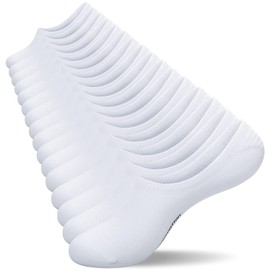 coskefy No Show Socks, Trainer Socks Cotton Anti-Slip Invisible Socks Low Cut Sports Liner Socks for Men Women (8 Pairs)