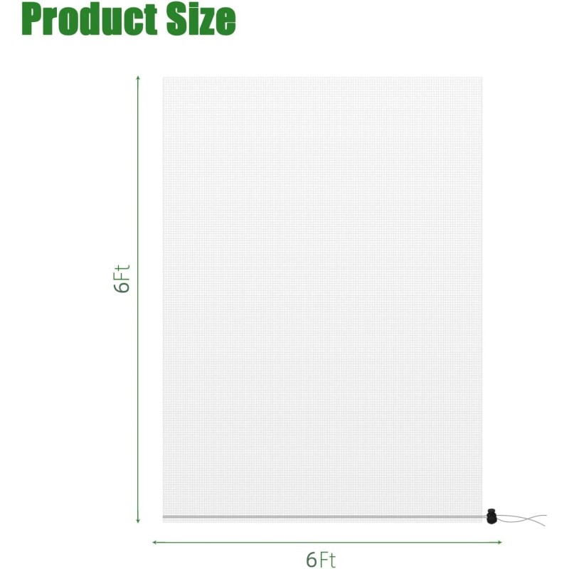 Tmfsode 2 Pack Fruit Tree Netting Cover with Zipper and