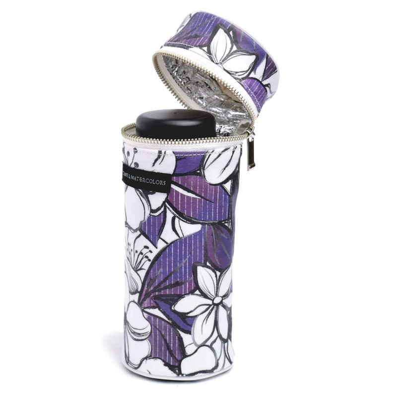 W1201100 Bottle Case, Cover, Anemoneclematis, Botanical Pattern, Flower Pattern, Bottle