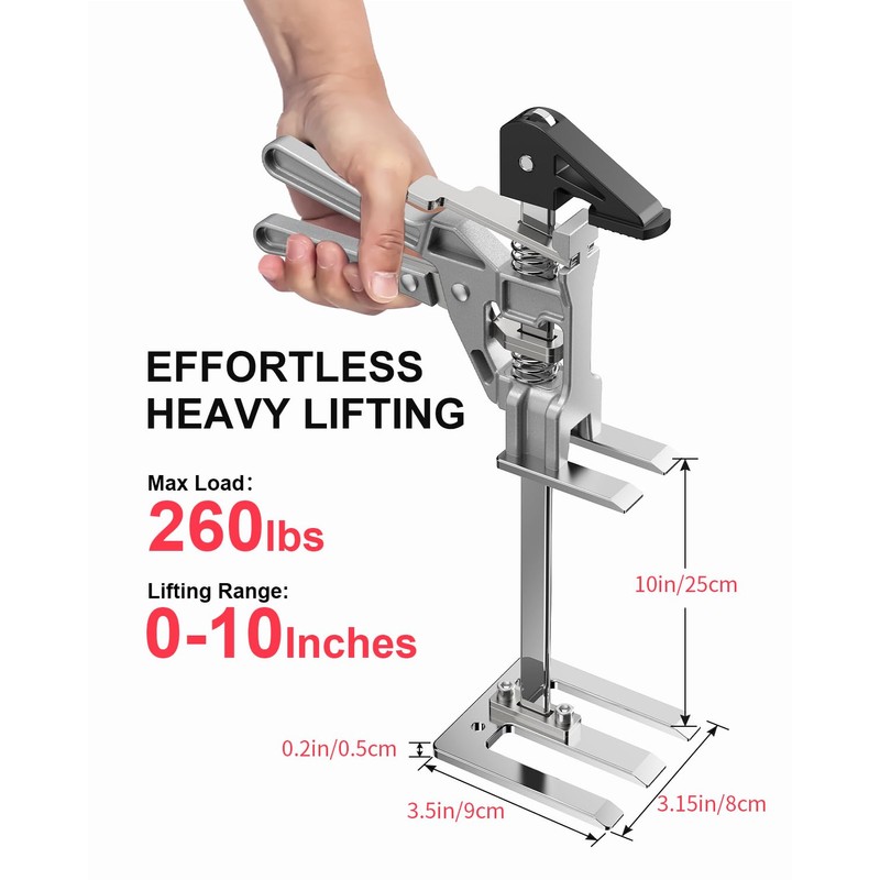 Kolvoii Labor Saving Arm Jack 2 Pack, 10" Height-Adjustable All-Metal