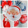 OWENIE Merry Christmas Shower Curtains for Bathroom, Winter Snowflake Funny