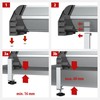 Brennenstuhl Table Clamps for Alu-Office-Line Power Strips/Clamp Holder for Desk/Table