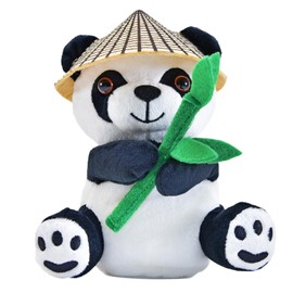 Kögler 76922 - Labertier Panda Bao Bao, approx. 14.5 cm tall, according to plush toy with playback function, babbles everything and moves