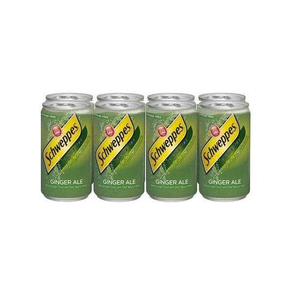 Schweppes Ginger Ale in 7.5 Oz Cans - 24 Cans