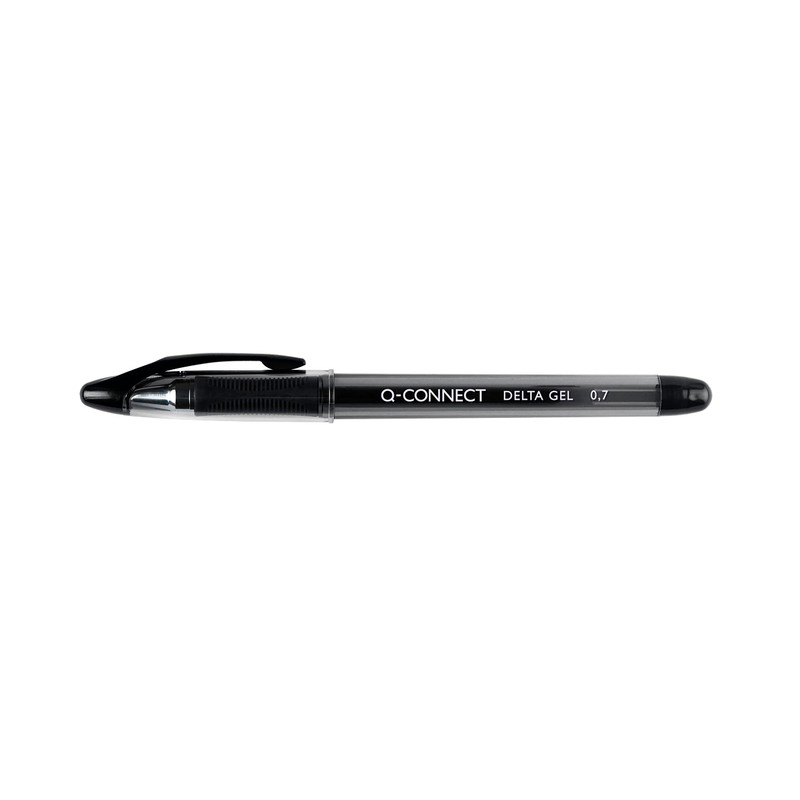 Q-Connect Quick Dry Gel Pen KF00678 - Black, Pack of