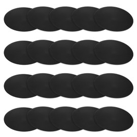 M METERXITY 20-Pack Rubber Solid Discs Washers, 80mm OD x 1.5mm Thickness Anti-Vibration Noise-Reducing Rubber Spacer Pads Gasket Bushings for HVAC/Washing Machines/Furniture/DIY Gasket Craft