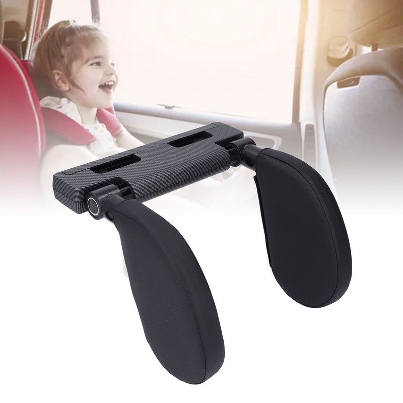 Car Headrest Pillow PU Adjustable Head Neck Support Rest Pillows