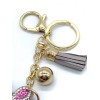 Unicorn Bling Unicorn Diamond Women Keychain Glitter Gray Tassel Charm