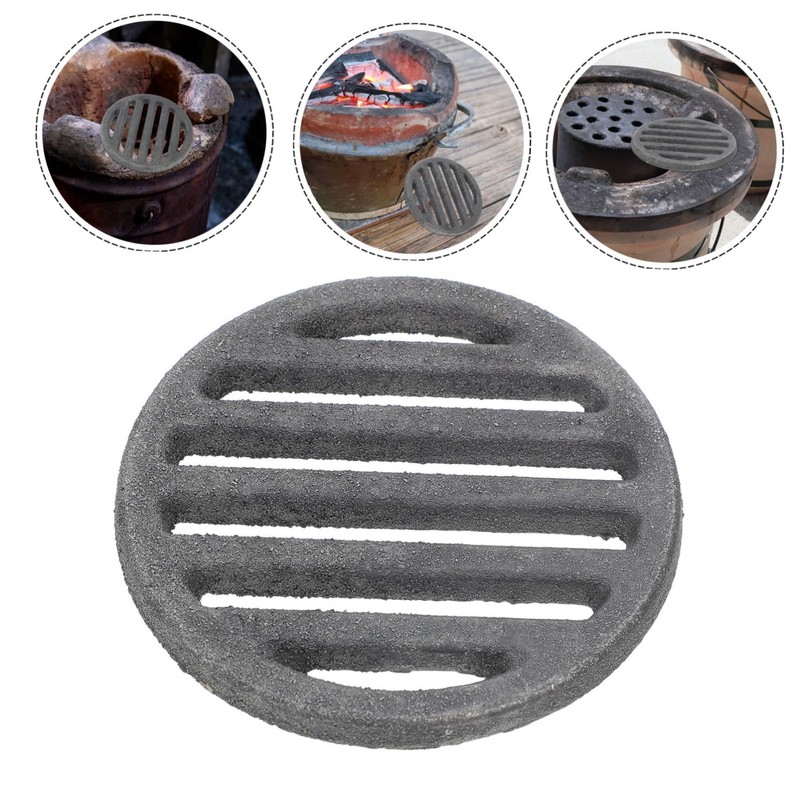 NOLITOY Round Fire Pit Grate Round Grate for Indoor Outdoor