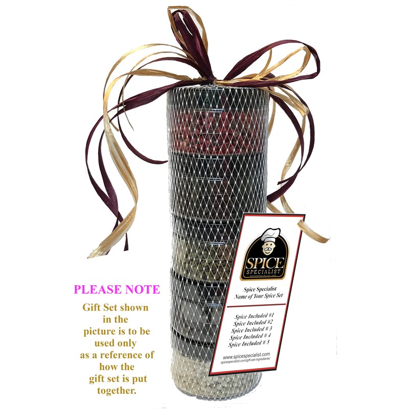 Ethiopian spice set - Contains: 5 Plastic Jars (1 each