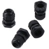 Fudeshe Conduit Fittings,Strain Relief Cord Connector 10 Pcs Plastic Black