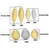 Briny River 50-Piece Fishing Lure Spinner Blade Set with and