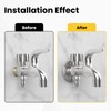 Wall Split Flange, HONSNKS 3Pcs Self Adhesive Round Escutcheon Plate