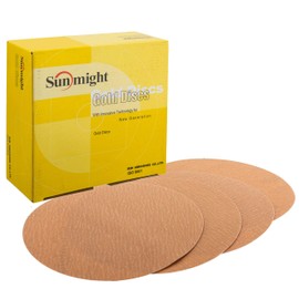 Sunmight Gold 6" 180G Grip No Hole Disc, 02410, 50 Discs
