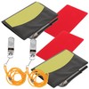 Kisangel 2 Sets Pvc Soccer Referee Cards Red Yellow Multi-purpose