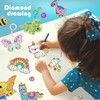 Buziba Diamond Art Kits Mermaid Diamond Painting Keychains 5D Gem