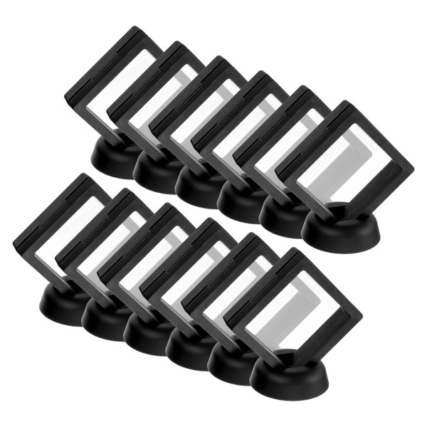 uxcell 12 Pcs 3D Floating Display Case, 2.76 x 2.76