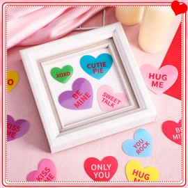 MARFOREVER 50 Pcs Valentine's Day Window Gel Clings Party Decorations