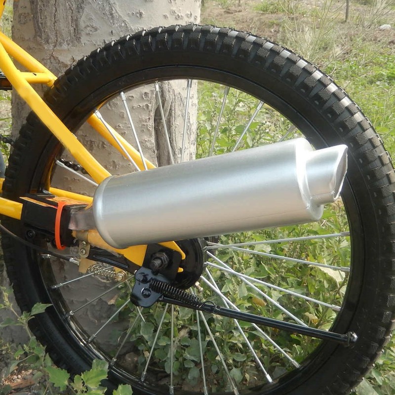 Bike Turbo Pipe Exhaust System Bicycle Spoke Sound Maker Cards
